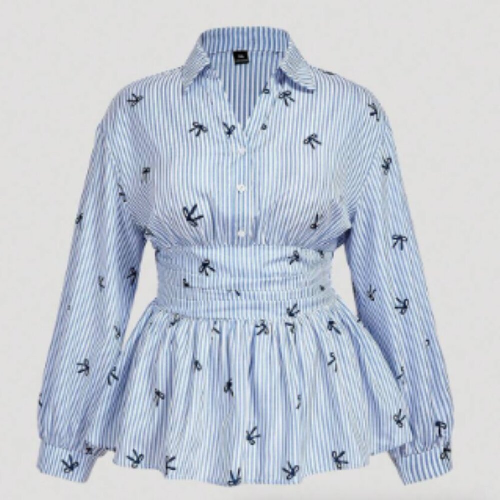Plus Peplum Top